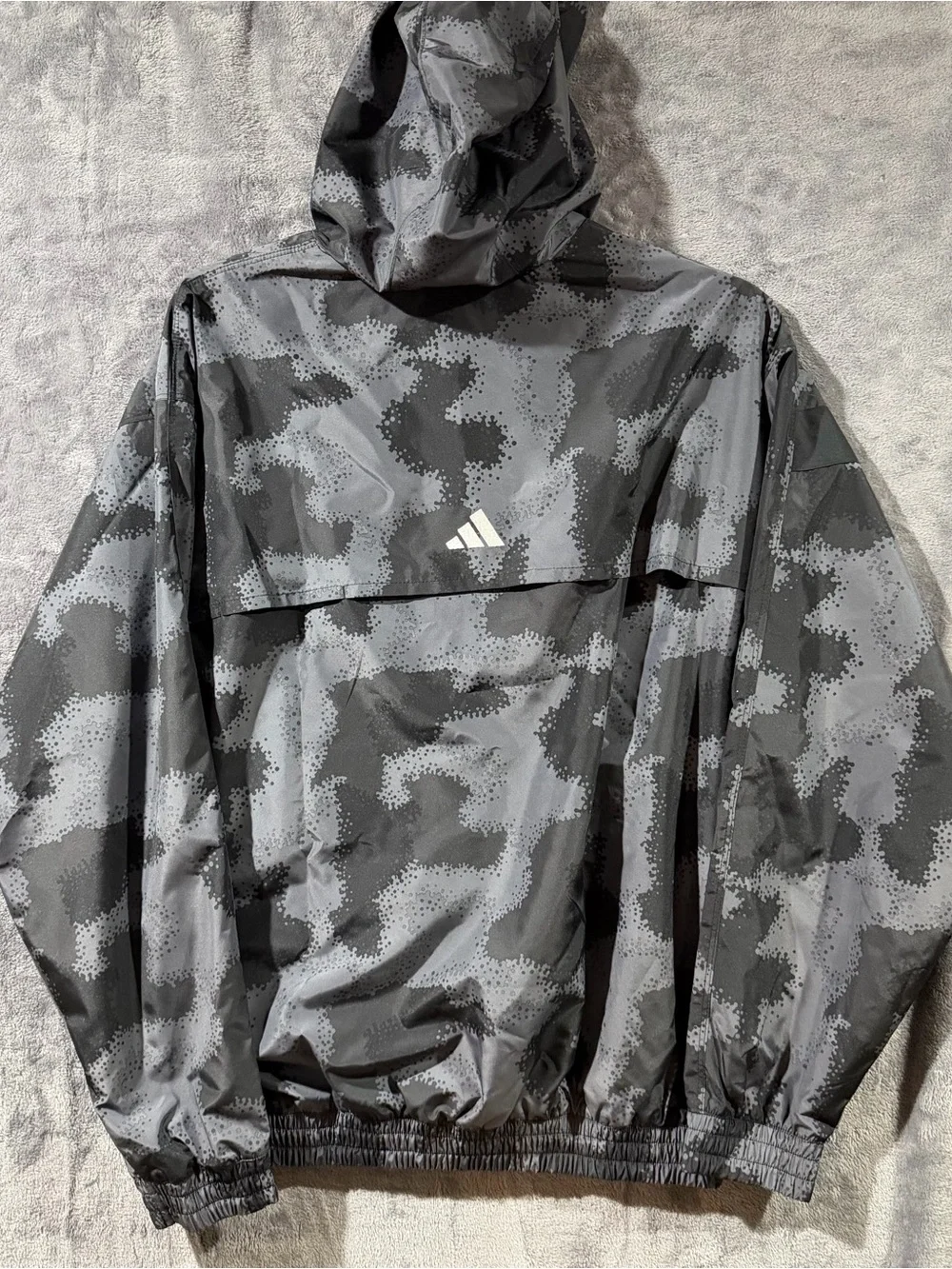 Adidas​ Anthony Edwards Camo AOP​ Hooded Anorak Jacket JP0940 Mens Sz Medium NEW